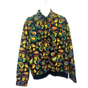 Irvine Park Paisley Bright Rainbow Vintage Shirt Men's Y2K 90s button down XL